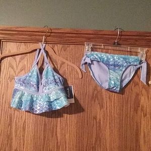 NWT Girl's Justice 2 Piece Swimsuit